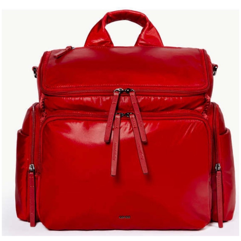 caraa Red Kids Backpack 🎒 dahlia red